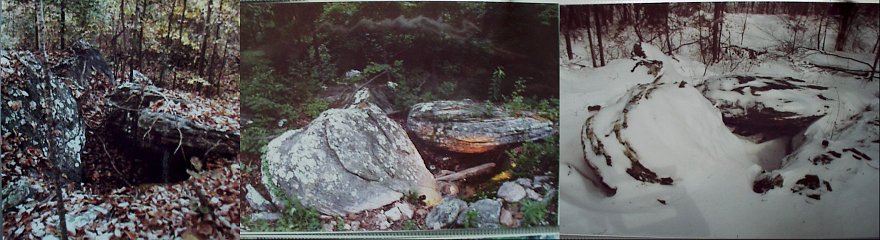 Eroded limestone/sandstone boulders